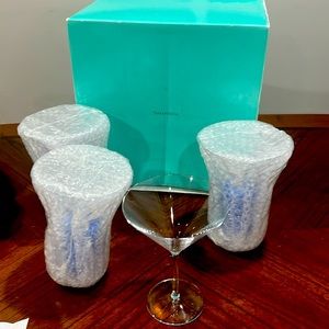 Tiffany Martini glass crystal 8.5 oz